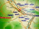 宇津江四十八滝周辺の地図